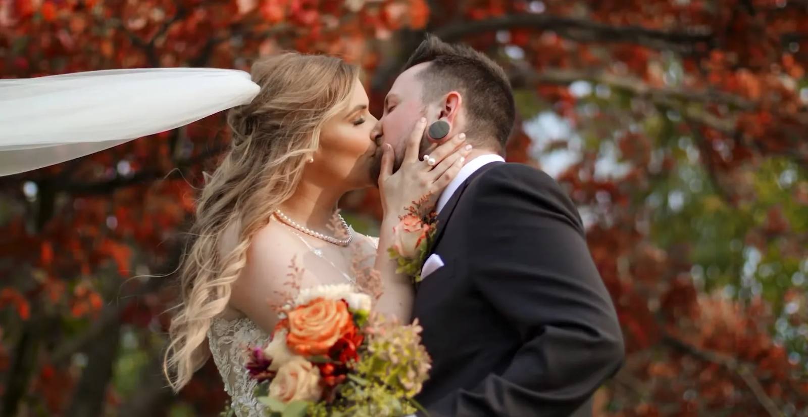 Kaleigh & Kyle on their wedding day
