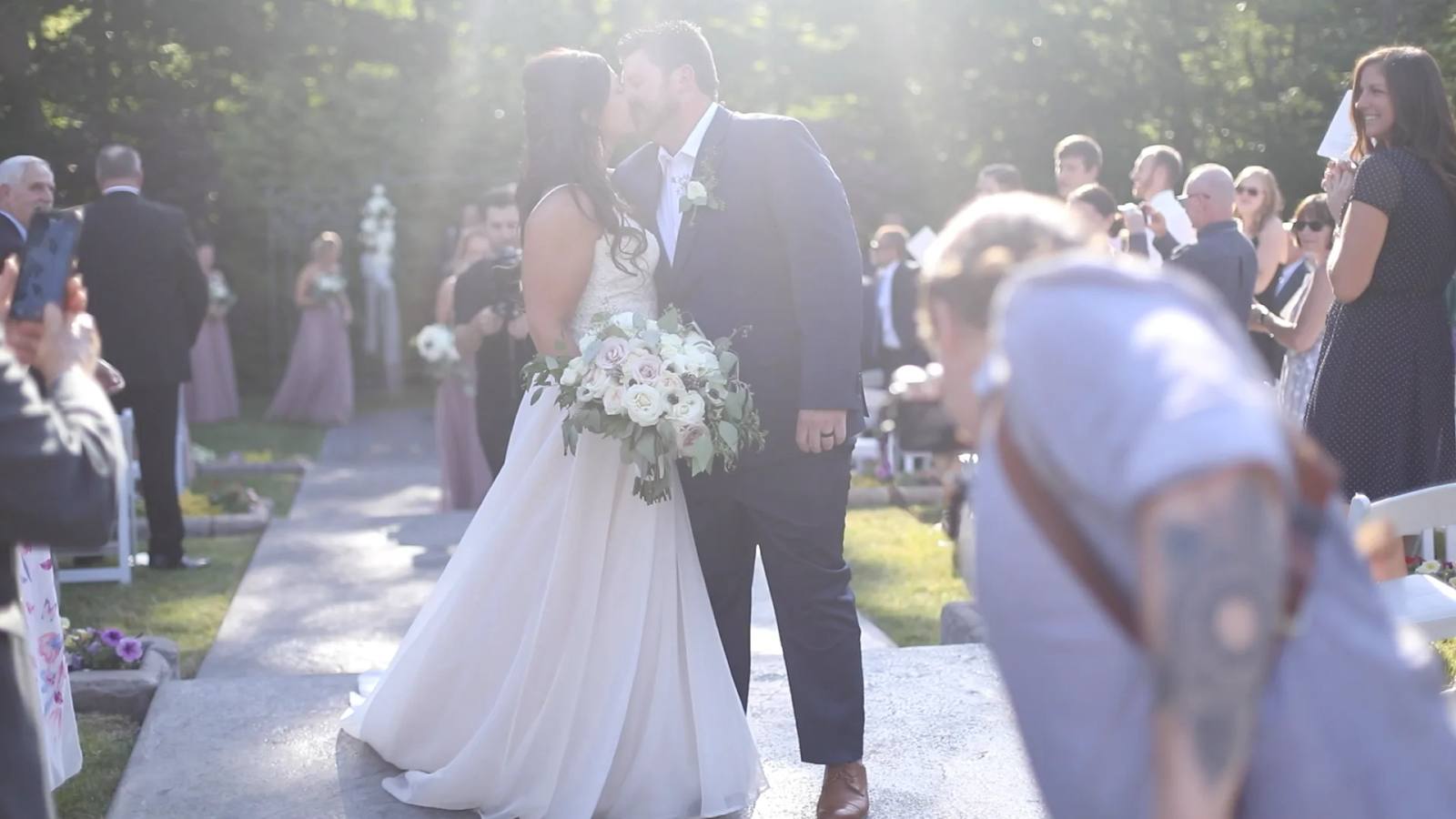 Rick & Amanda on their wedding day