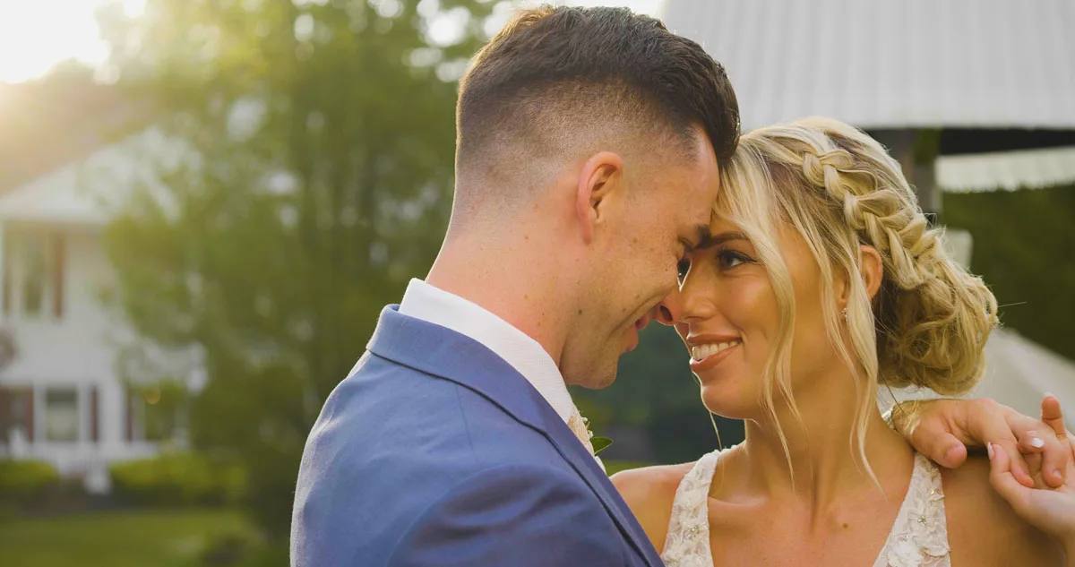 Steve & Kaitlyn on their wedding day