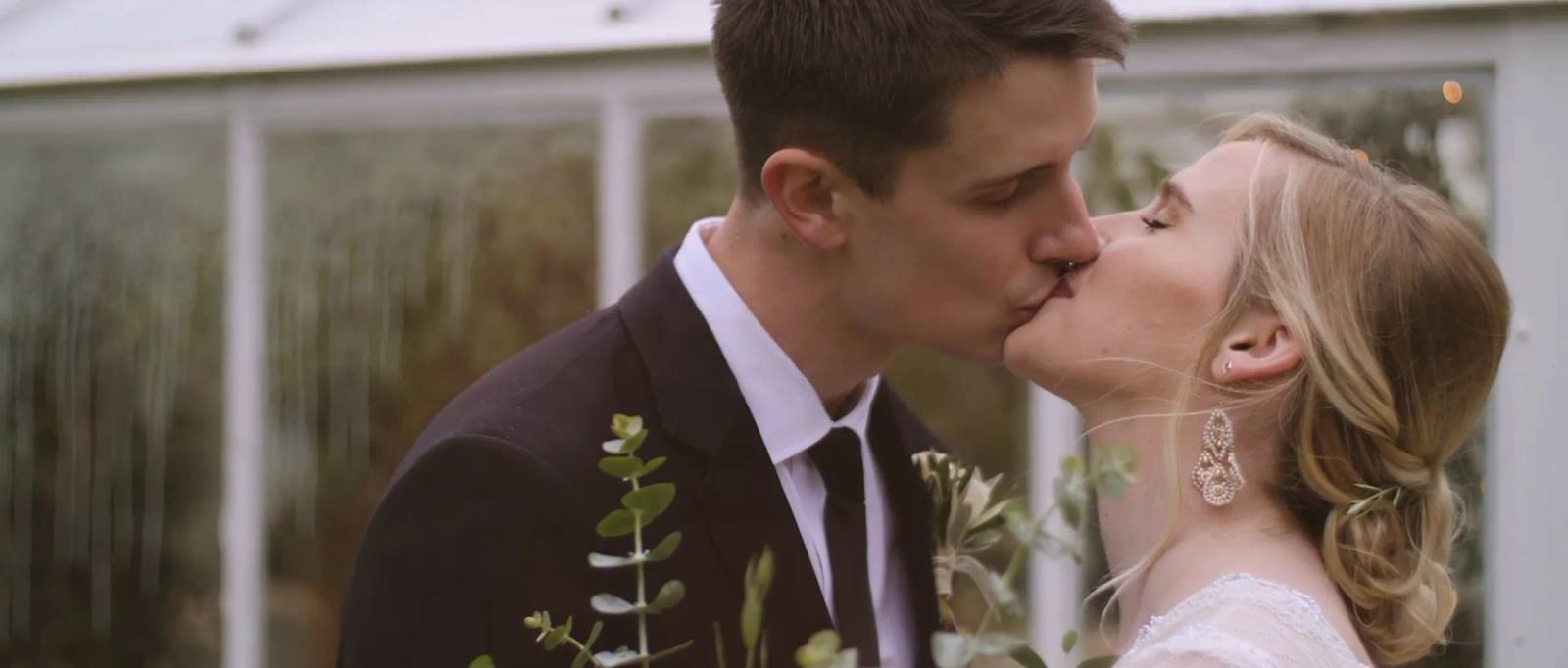Caleb & Noelle on their wedding day