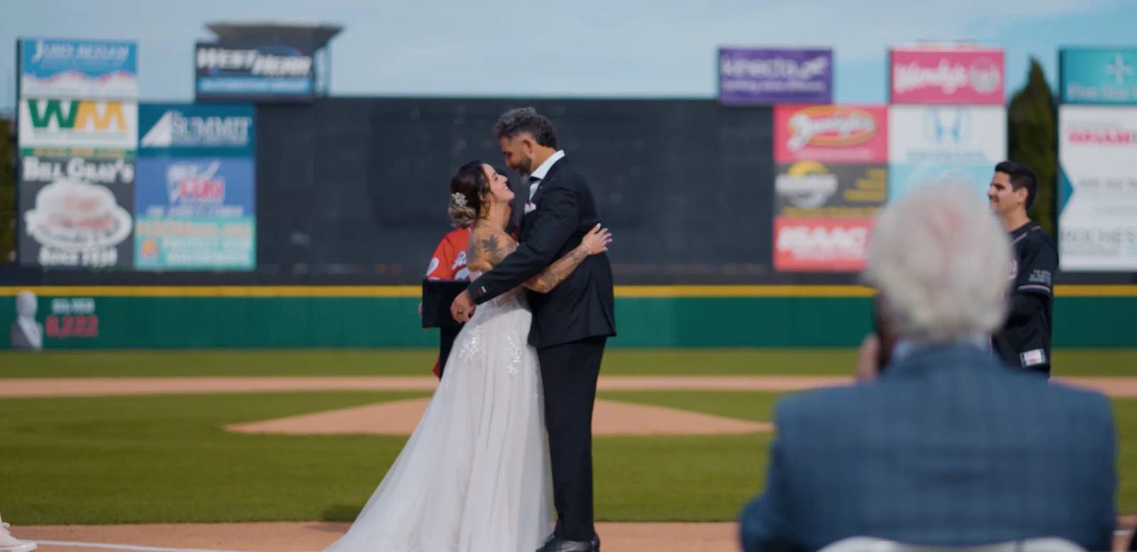 David & Cydney on their wedding day