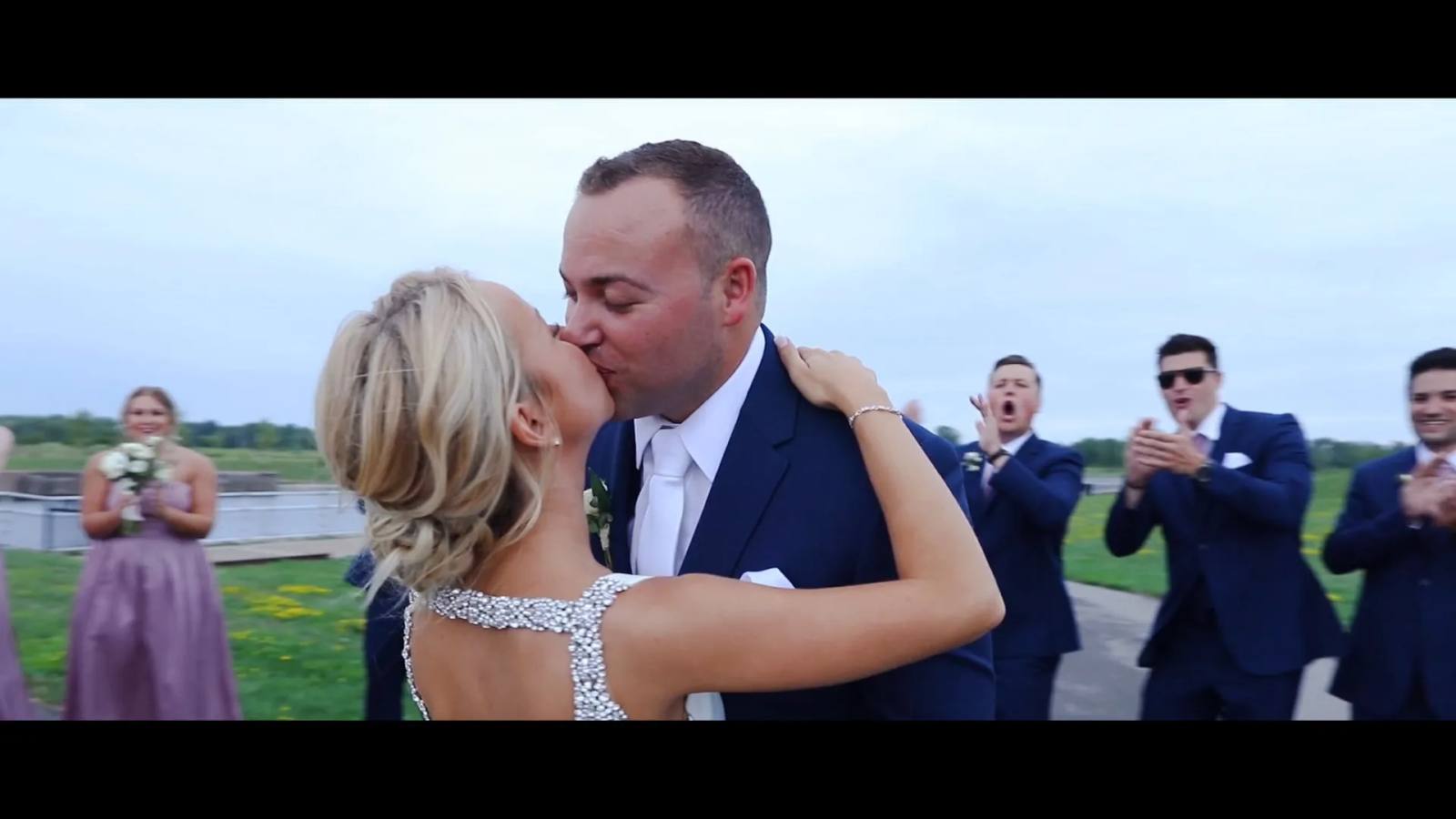 Austin & Bethany on their wedding day
