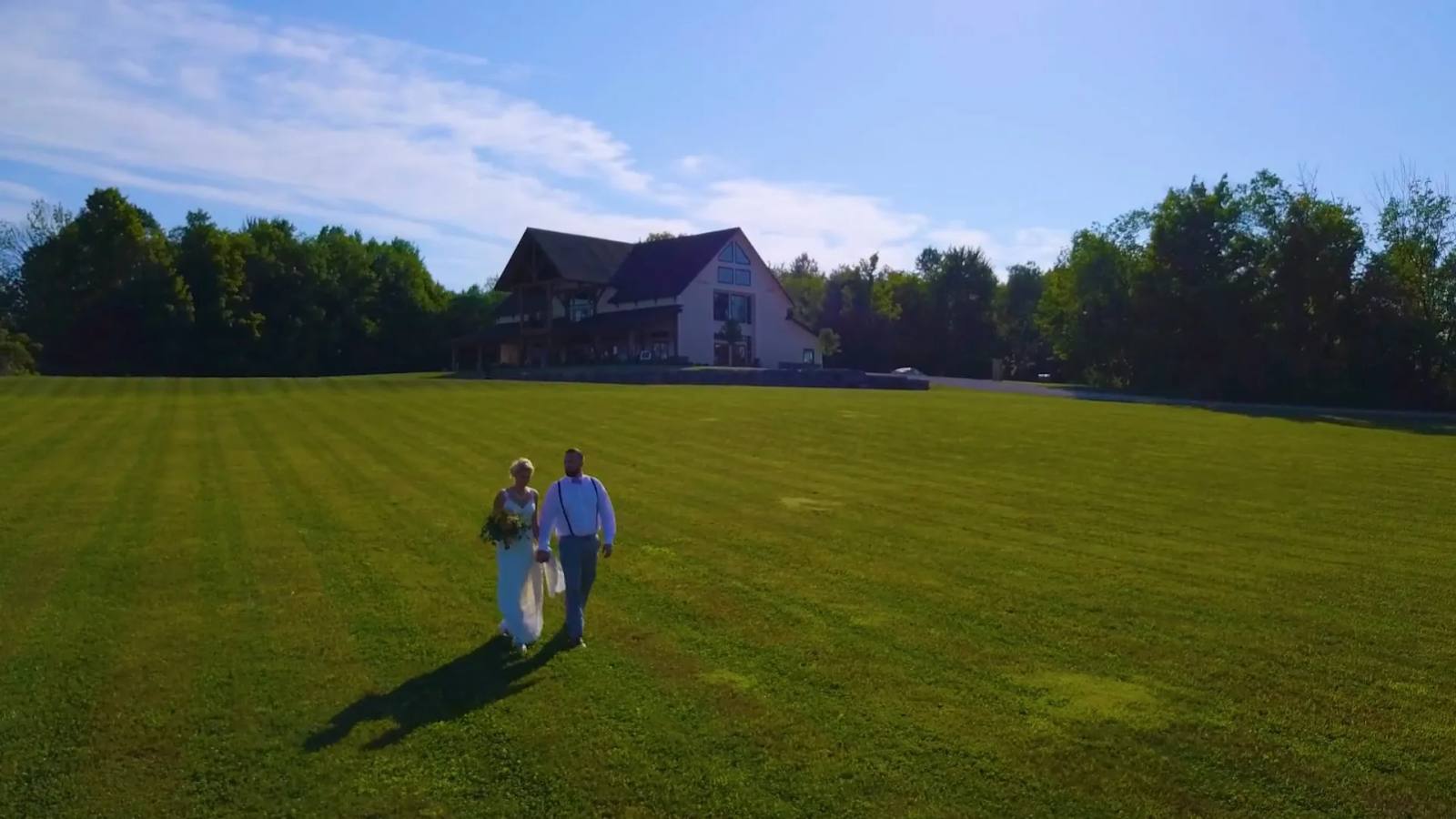 Ronnie & Andrea on their wedding day
