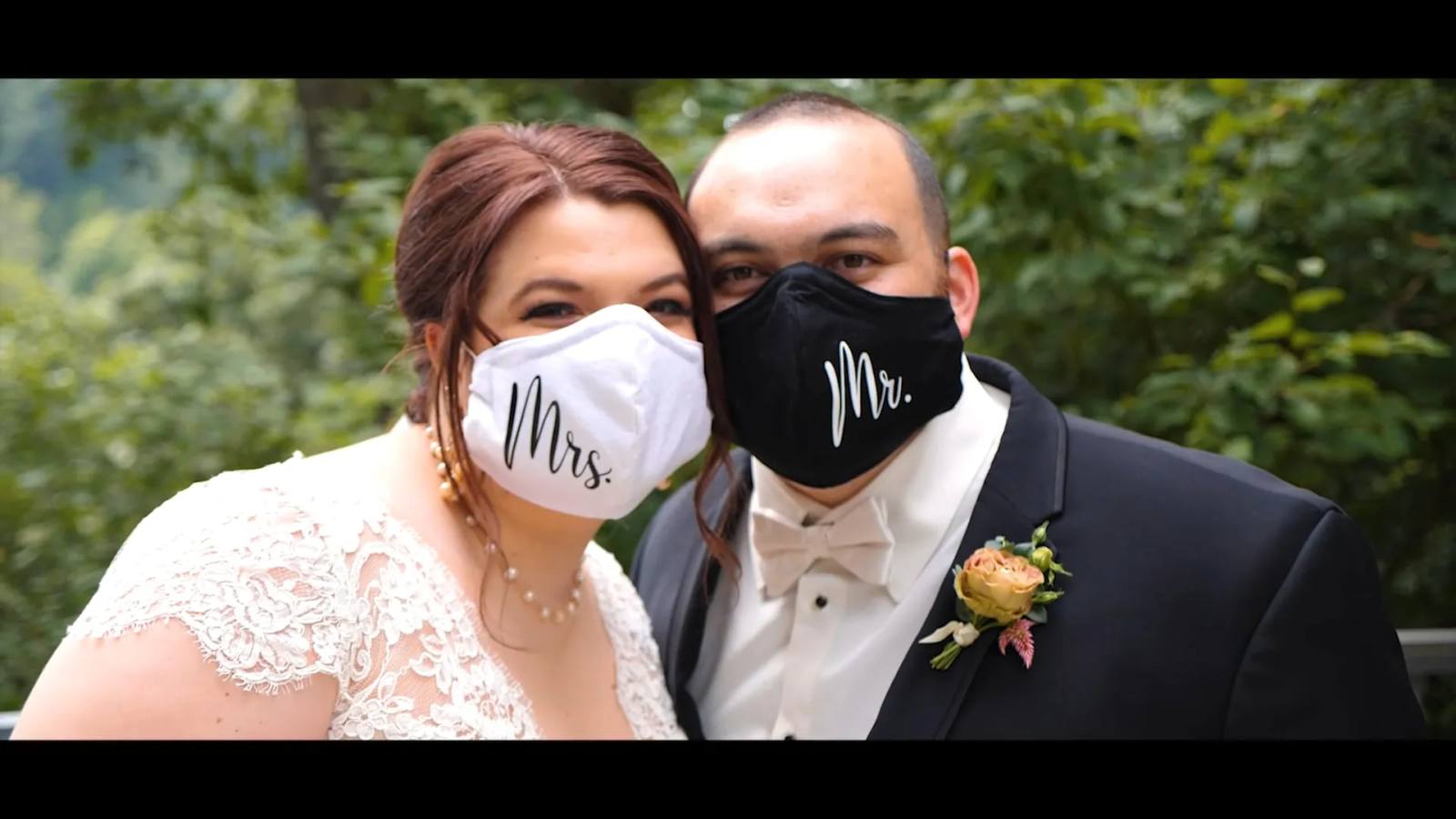 Ian & Kelly on their wedding day