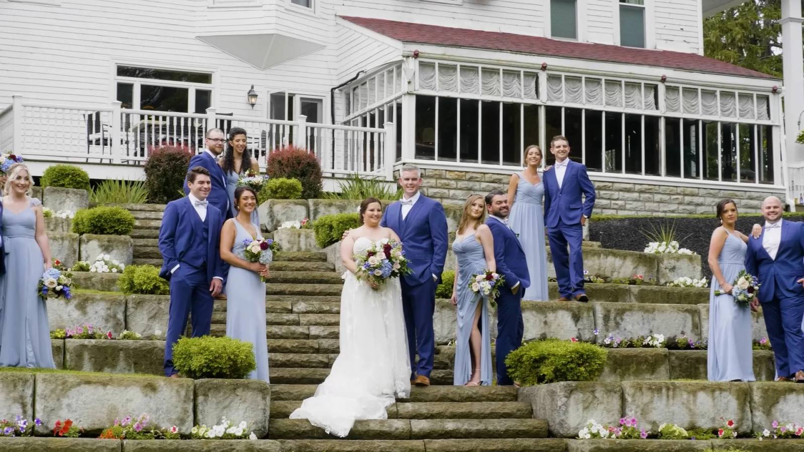 Brian & Brittany on their wedding day