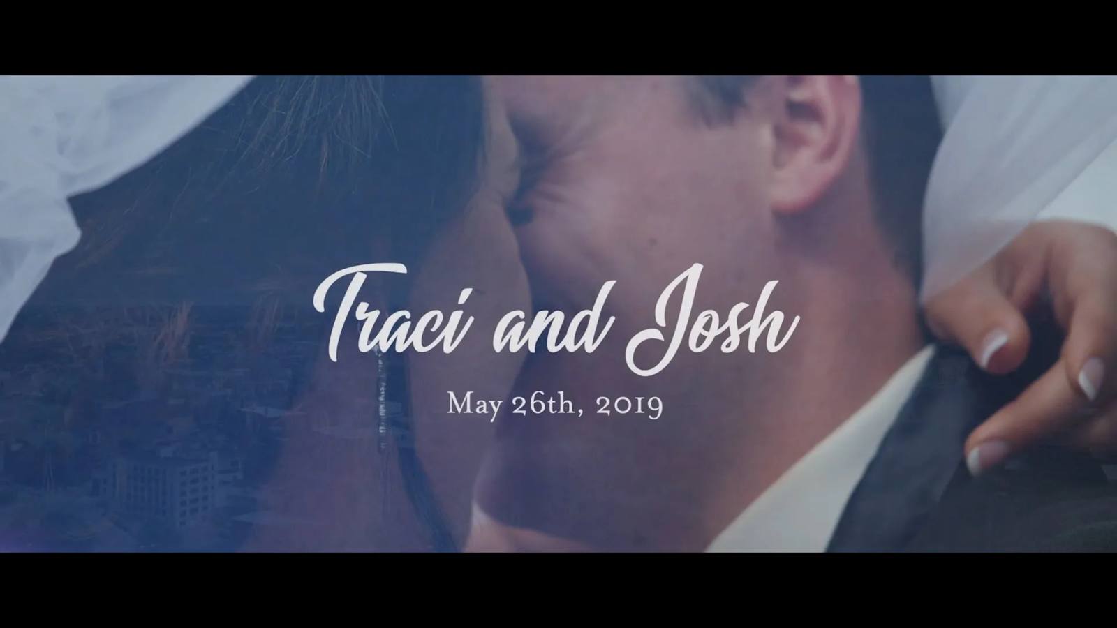 Josh & Tracy on their wedding day