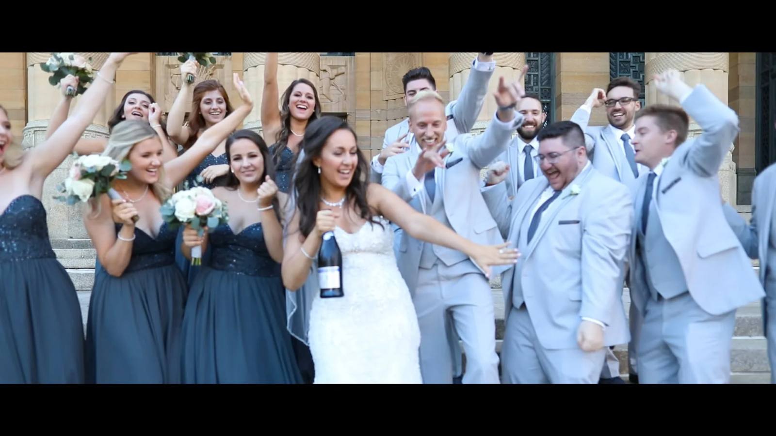 Jeremy & Jessica on their wedding day