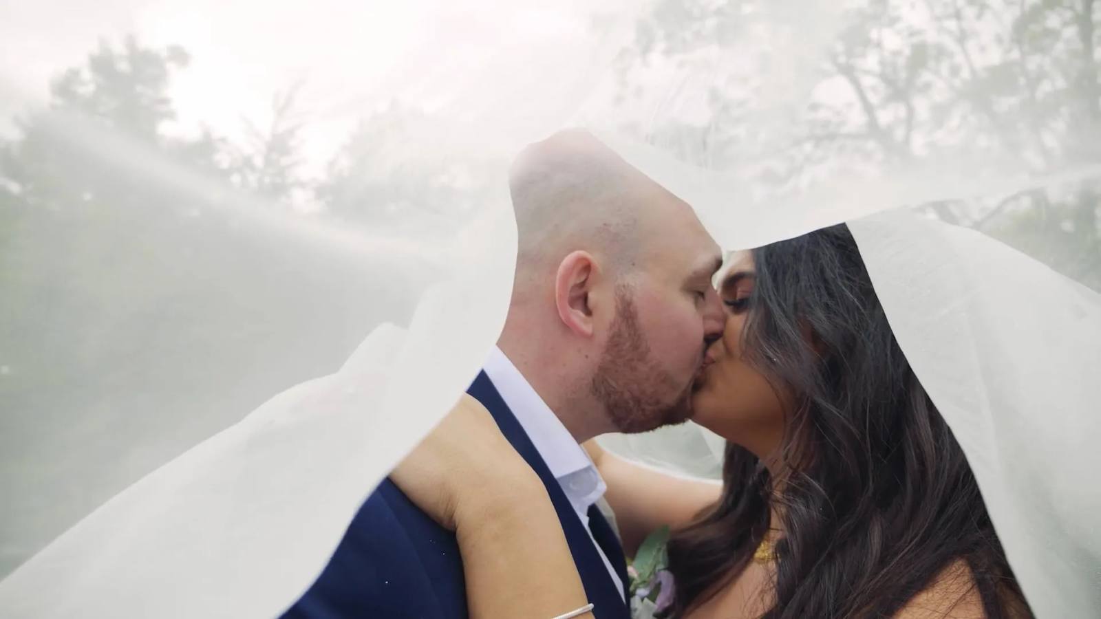 Colton & Jeannine on their wedding day
