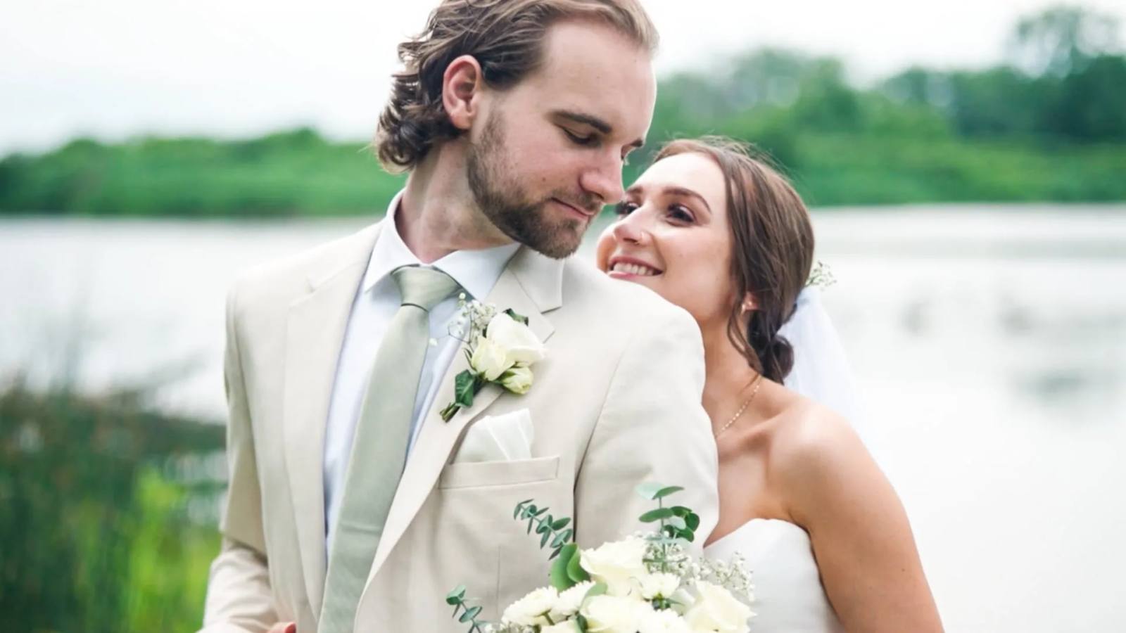 Logan & Elizabeth on their wedding day