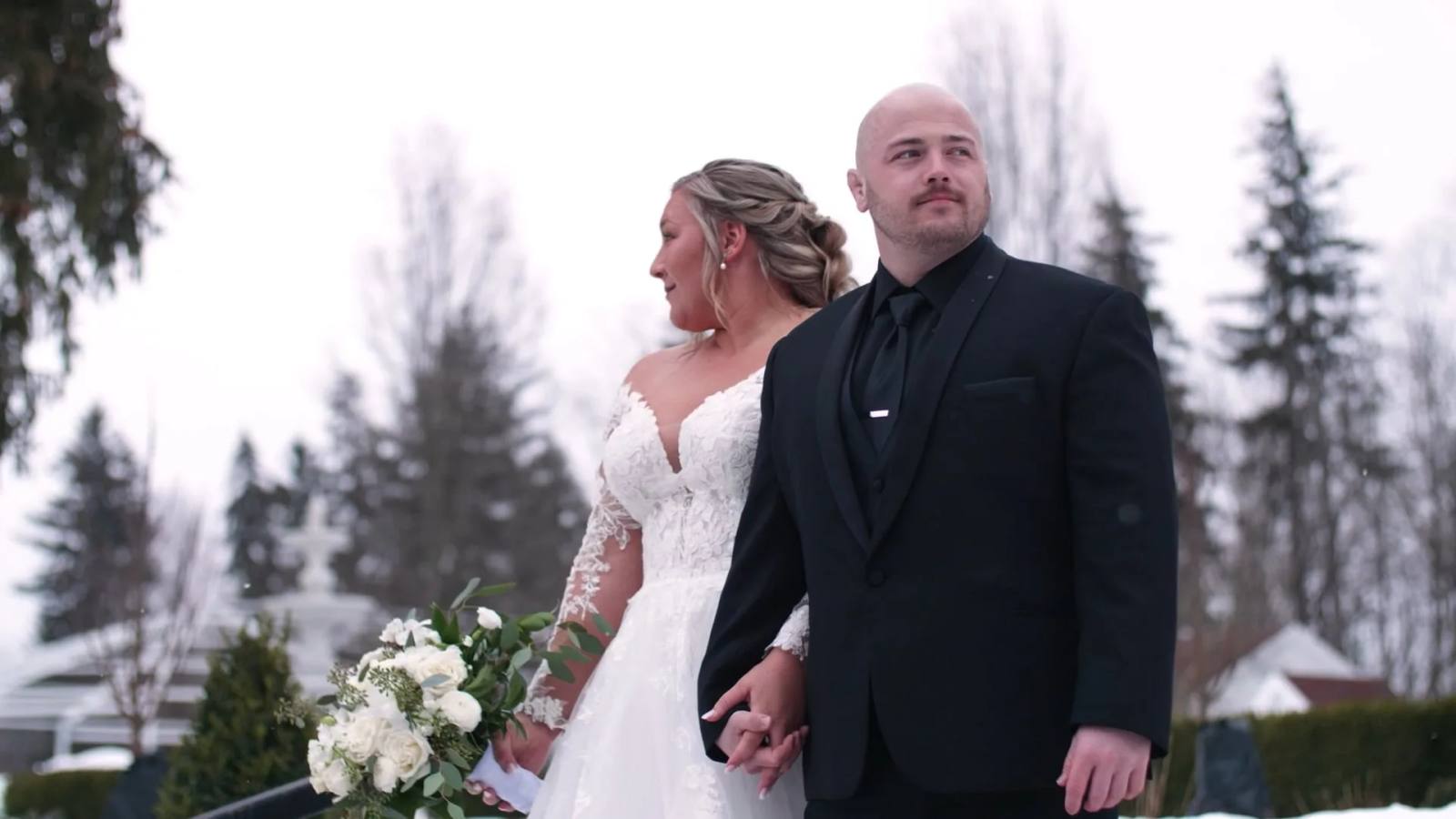 Bobbi & Michael on their wedding day