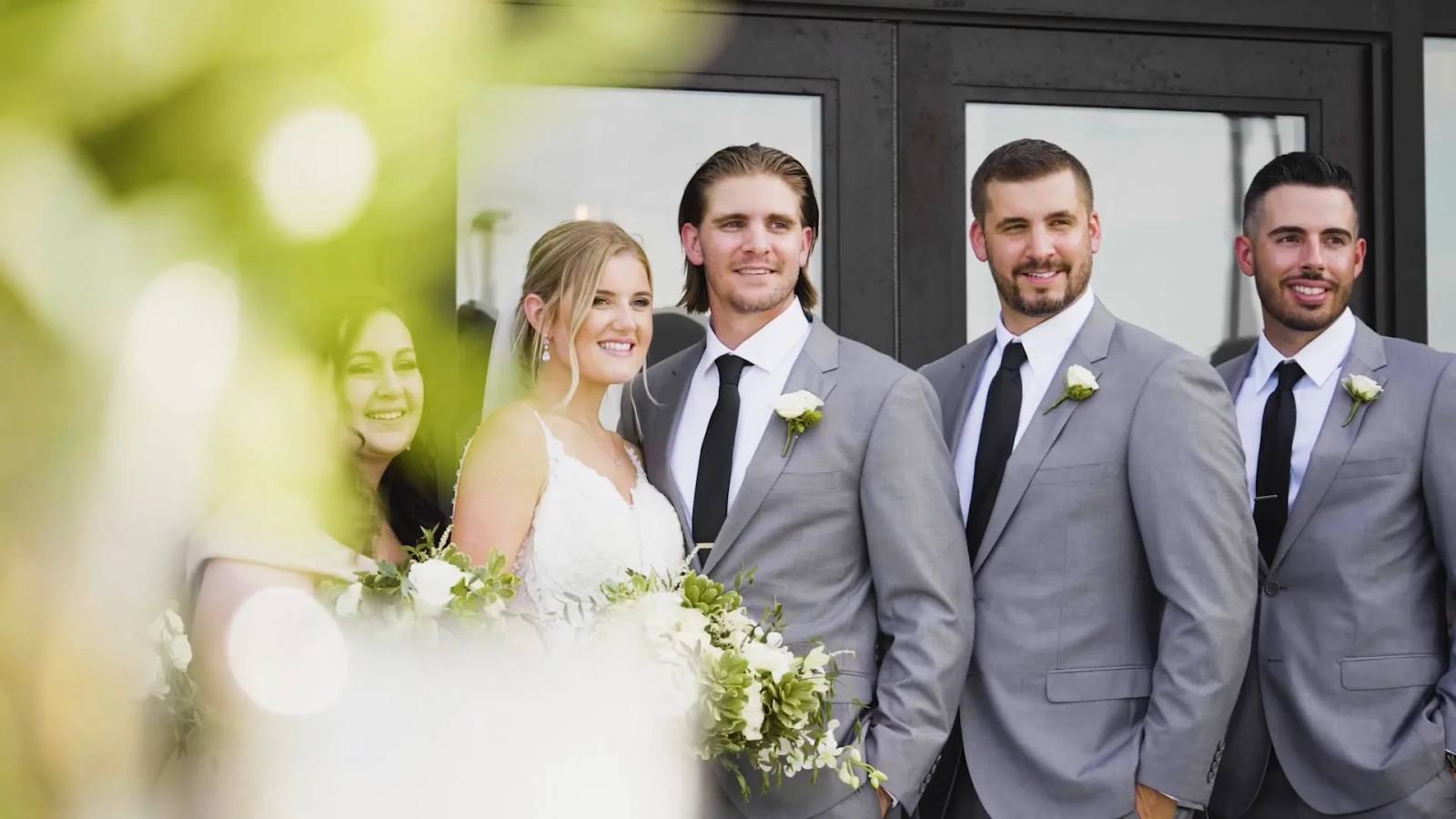 Paige & Dalton on their wedding day